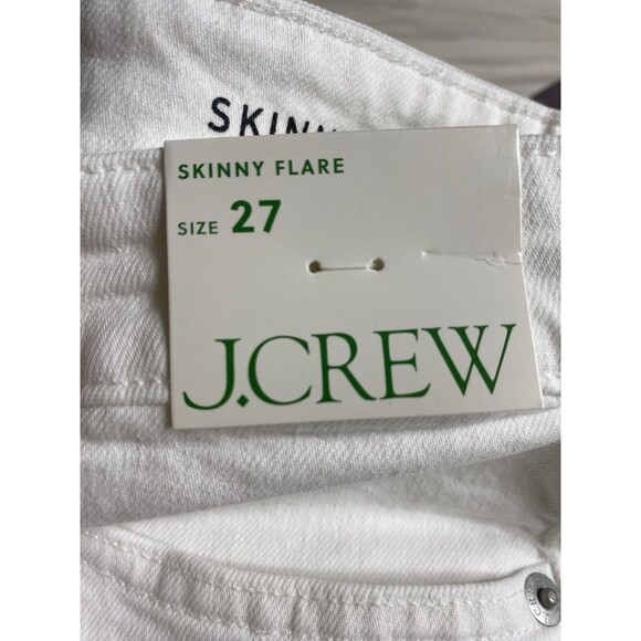 J.Crew Skinny flare jean in white wash New Size 27 - Picture 8 of 10